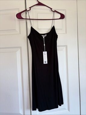 Joah Brown | Dresses | Joah Brown Black Slip Dress With Thin Spaghetti Straps